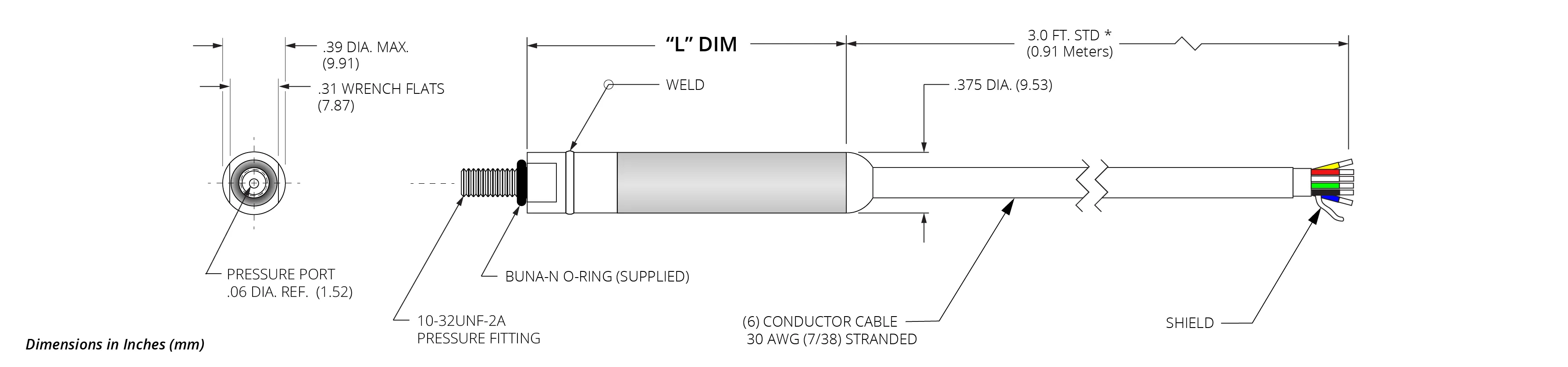 MPT50 Dual Pressure & Temp Threaded Mount 2